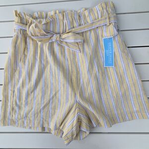 NWT Draper James RSVP Women's Paperbag shorts KD5003YSL1 Color Lemon Size Medium